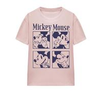 mandarin creative ltd Mickey Mouse Pixelated Ladies T Shirt, Pink Camiseta, Rosa, L para Mujer