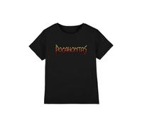 mandarin creative ltd Pocahontas Logo Girls T Shirt Camiseta, Negro, 5-6 años para Niñas