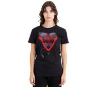 mandarin creative ltd Spiderman Miles Morales Costume Ladies T Shirt, Black Camiseta, Negro, S para Mujer