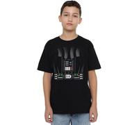 mandarin creative ltd Star Wars Darth Vader Costume Unisex Kids T Shirt Camiseta, Negro, 12-13 Years para Niños