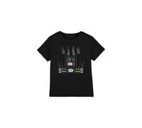 mandarin creative ltd Star Wars Darth Vader Disfraz Unisex Kids T Shirt, Negro, 12-13 Años Niños y Niños, Negro, 12-13 Years