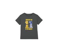 mandarin creative ltd Star Wars Greatest Kid C3po R2d2 Unisex Kids T Shirt Camiseta, Gris Oscuro, 12-13 años para Niños