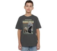 mandarin creative ltd Star Wars Grogo Legend Continues Unisex Kids T Shirt Camiseta, Gris Oscuro, 5-6 años para Niños