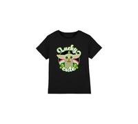 mandarin creative ltd Star Wars St Patrick's Day Grogu Lucky Cute Unisex Kids T Shirt Camiseta, Negro, 3-4 años para Niños