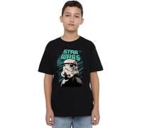 mandarin creative ltd Star Wars Trooper Street Glare Unisex Kids T Shirt Camiseta, Negro, 7-8 años para Niños