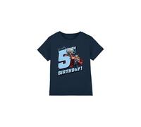 mandarin creative ltd Thor Birthday 5 Unisex Kids T Shirt Camiseta, Azul Marino, 7-8 años para Niños