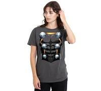 mandarin creative ltd Thor Costume Ladies T Shirt, Charcoal Camiseta, Gris Oscuro, S para Mujer