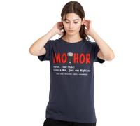 mandarin creative ltd Thor Mother's Day Mothor Ladies T Shirt, Deep Navy Camiseta, Azul Marino Profundo, L para Mujer