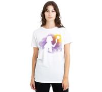 mandarin creative ltd Wish Watercolour Star Ladies T Shirt, White Camiseta, Blanco, M para Mujer