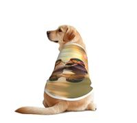 Mandarin Ducks Playing in The Water - Camiseta para perro, chaleco transpirable y refrescante para perros grandes, protección solar, uso cómodo para Golden Retriever, Husky, Alaska, actividades al