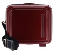 MANDARINA DUCK Bolsa de Maquillaje Logoduck + Metal Beauty Case Red Metal Rojo Oscuro