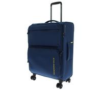 Mandarina Duck Zephyr Medium EXP - Carrito con Ruedas, Vestir Azul, 43 cm x 25 cm x 67 cm, Carrito Medio espandibile en Tessuto morbido