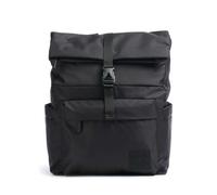 Mandarina Duck District Mochila roll-top negro, fibra sintética, mujer, 18L