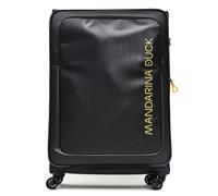 Mandarina Duck Eco Coated 4 ruedas Trolley XL 83 cm Con fuelle expandible negro