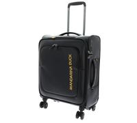 Mandarina Duck Eco Coated | Maleta con 4 ruedas | negro | 40x55x20cm | poliéster reciclado