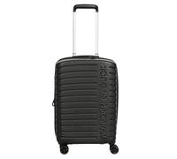Mandarina Duck Maleta Flyduck Cabina 55 cm 4 ruedas con pliegue de expansión Negro