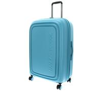 Mandarina Duck LOGODUCK + Trolley Large EXP, Azul Turquesa, 49 cm x 31 cm x 75 cm, Linea iconica di policarbonato