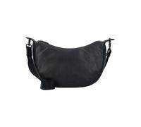 Mandarina Duck Mellow Leather Bolsa de hombro Piel natural 33 cm negro