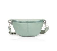 Mandarina Duck Mellow Leather Riñonera verde azul, cuero, mujer