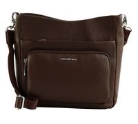 Mandarina Duck Mellow Leather Bolsa de hombro Piel natural 30 cm marrón