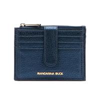 Mandarina Duck Mellow Metal Tarjetero azul oscuro, cuero, mujer
