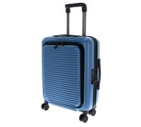 Mandarina Duck P10fsv22 - Maleta con Ruedas, Unisex, con Bolsillo Frontal, Color Negro, China Blue, Talla única, Linea iconica di policarbonato