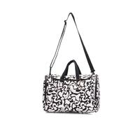 Mandarina Duck Revival Moire Bolsa de fin de semana negro/blanco, fibra sintética, 40 x 25 x 20cm