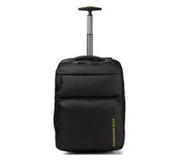 Mandarina Duck Zephyr - Mochila con Ruedas, Negro, 54 Centimeters x 20 Centimeters x 37 Centimeters, Trolley a Due ruote in Tessuto morbido ad Effetto 3D