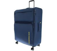 Mandarina Duck Zephyr - Carrito XL EXP, Vestir Azul, Trolley XL espandibile en Tessuto morbido ad Effetto 3D