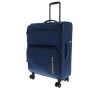 Mandarina Duck Zephyr Medium EXP - Carrito con Ruedas, Vestir Azul, 43 cm x 25 cm x 67 cm, Carrito Medio espandibile en Tessuto morbido