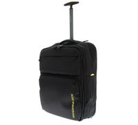 Mandarina Duck Zephyr - Mochila con Ruedas, Negro, 54 Centimeters x 20 Centimeters x 37 Centimeters, Trolley a Due ruote in Tessuto morbido ad Effetto 3D