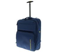 Mandarina Duck Zephyr - Mochila con Ruedas, Vestir Azul, 54 x 20 x 37 Centimeters, Trolley a Due ruote in Tessuto morbido ad Effetto 3D