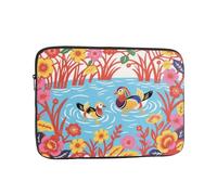 Mandarinwave Print - Funda para portátil de 17 pulgadas, funda Oxford | Oxford resistente a salpicaduras con acolchado de espuma. Se adapta a portátiles de 17 pulgadas. Delgado para mochila con