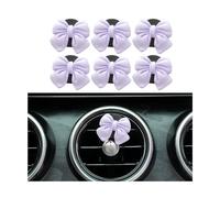 Mandark 6 clips de ventilación de aire para automóvil, bonitos clips de aire acondicionado femeninos para mujeres y niñas, accesorios estéticos de decoración interior de automóviles, universales para