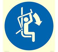Mandatory: Close - Señal de seguridad para elevador, 400 x 400 mm, S40