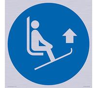 Mandatory: S30 - Señal de punta de esquí (300 x 300 mm)