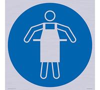 Mandatory: Use protector delantal señal - 400 x 400 mm - S40