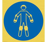 Mandatory: Wear - Señal de protección para equipo deportivo, 400 x 400 mm, S40