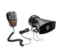 MANDDLAB Alarma de Advertencia para Coche, CamióN, 7 Sonidos, Altavoz de Alarma Fuerte, de 12V, Bocina de Aire, MegáFono, PolicíA, Bomberos, Bocina de Coche 110DB