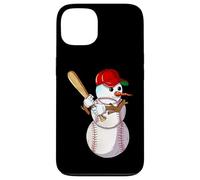 Mande De Nieve De Béisbol De Invierno Con Un Bate De Béisbol Carcasa para iPhone 13