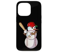 Mande De Nieve De Béisbol De Invierno Con Un Bate De Béisbol Carcasa para iPhone 13 Pro