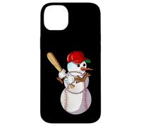 Mande De Nieve De Béisbol De Invierno Con Un Bate De Béisbol Carcasa para iPhone 14 Plus
