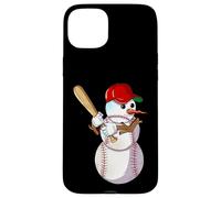 Mande De Nieve De Béisbol De Invierno Con Un Bate De Béisbol Carcasa para iPhone 15 Plus
