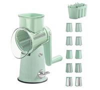 Mandeja De Mano De Rallador De Queso - Cerrándote De Acero Vegetales Rotary Slicer | Trituradora De Queso De Larga Duración, Trituradora De Cocina, Triturradora D Alimentos, Un Manual De Cocina De Efi