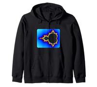 Mandelbrot Eléctrico Set Fractal Geometría Retro Formas Mania Sudadera con Capucha