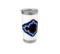 Mandelbrot Eléctrico Set Fractal Geometría Retro Formas Mania Vaso térmico de acero inoxidable de doble pared