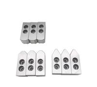 Mandíbula suave hueca estándar de 5 y 6 pulgadas for mandril de torno CNC, herramienta de sujeción hidráulica de 3 mandíbulas, 1 Juego(6 Inch 60 Degrees)