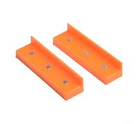 Mandíbulas magnéticas suaves para máquinas herramientas, 2 almohadillas protectoras de goma para un uso seguro (4 pulgadas, naranja A)