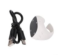 Mando a distancia compacto de anillo de desplazamiento para creadores de video, control táctil y función de silencio para una mejor experiencia de filmación (negro)