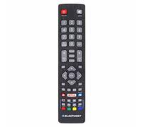Mando a Distancia compatible con Blaupunkt BLF/RMC/0008 LED Full HD 3D Smart TV con Netflix Youtube 3D Botones Inteligentes - con Dos Pilas 121AV AAA Incluido
